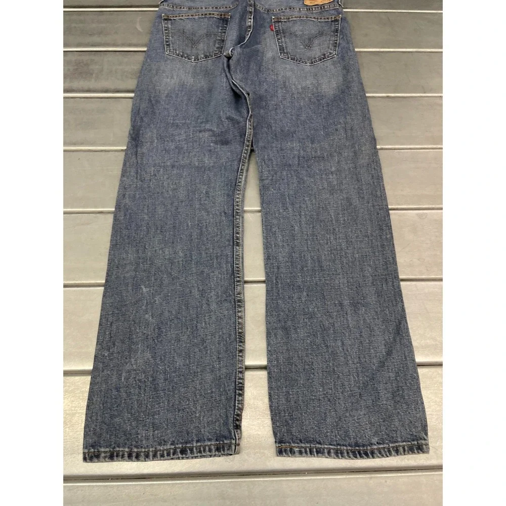 VTG Levis 569 Jeans  Men 36X33 Blue Medium Wash Denim Loose Straight 100% Cotton